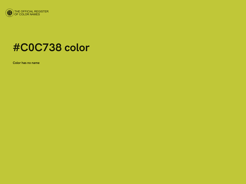 #C0C738 color image