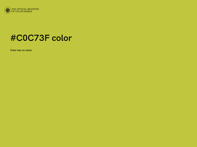 #C0C73F color image