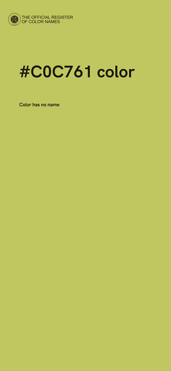 #C0C761 color image