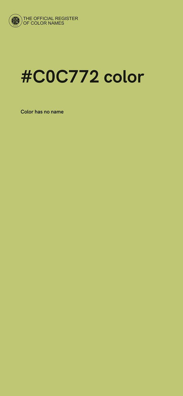 #C0C772 color image