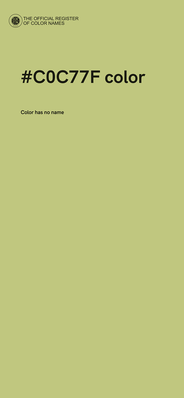 #C0C77F color image