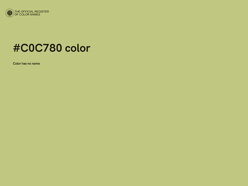 #C0C780 color image
