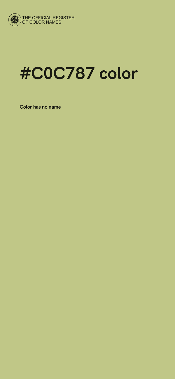 #C0C787 color image