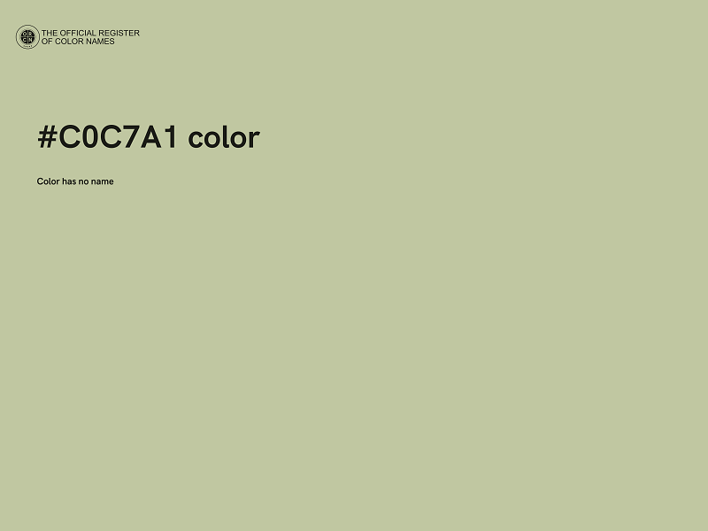 #C0C7A1 color image