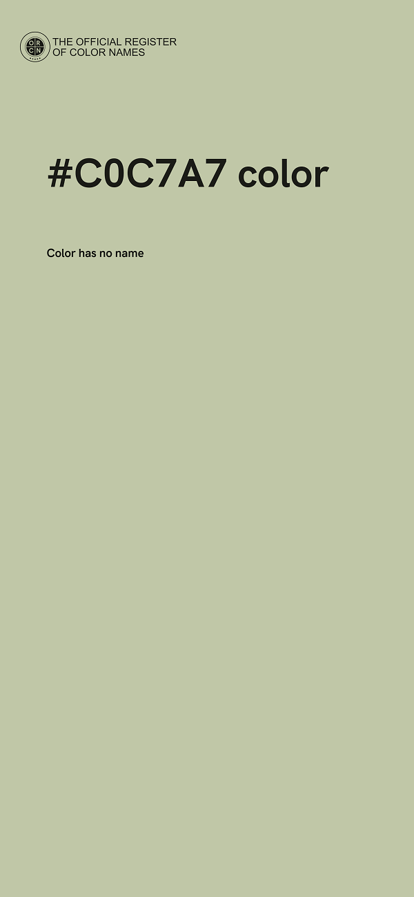 #C0C7A7 color image