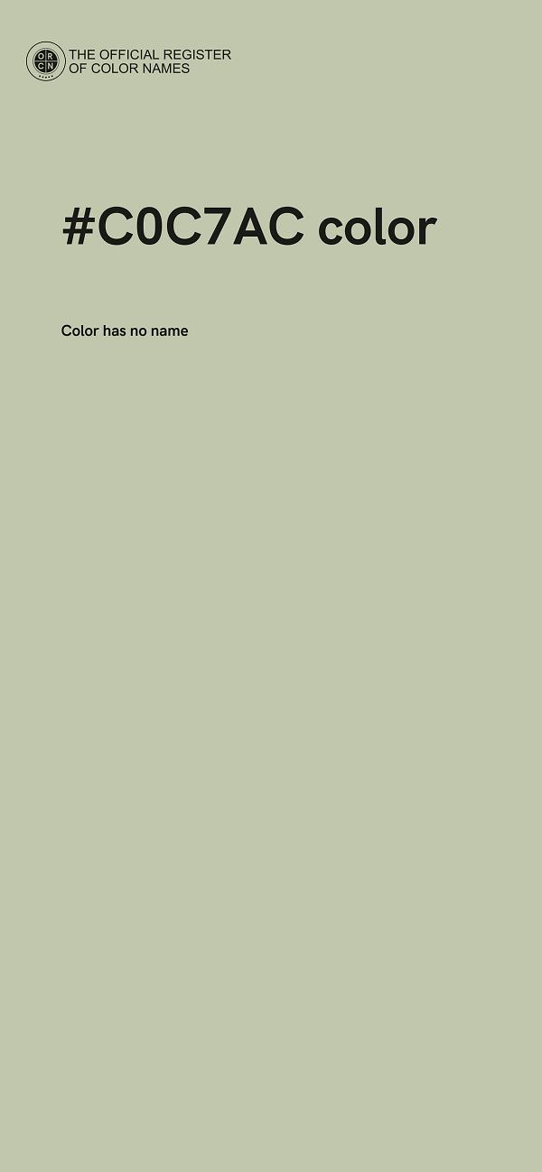 #C0C7AC color image