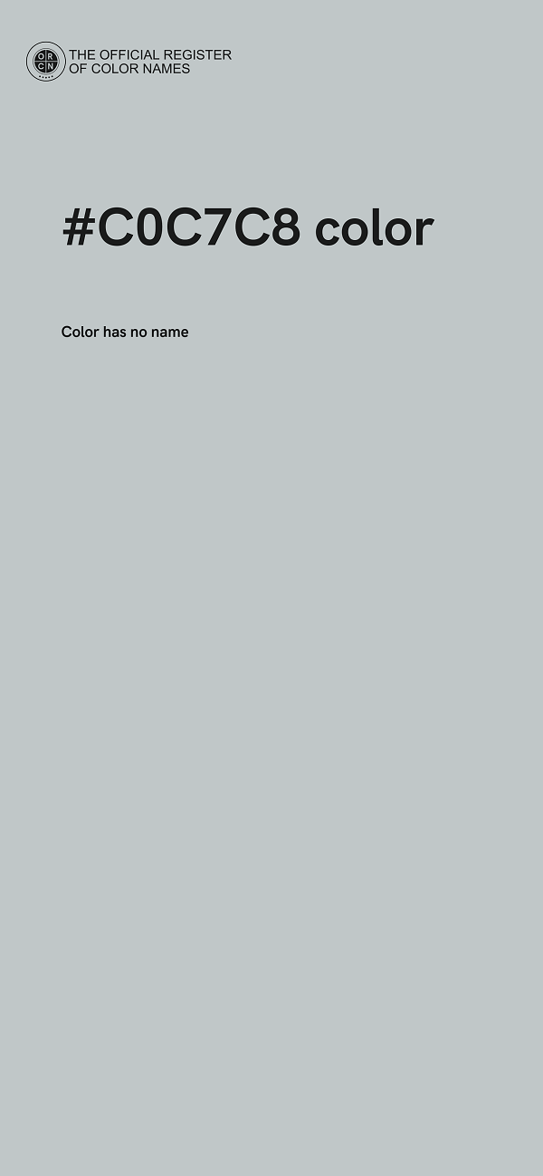 #C0C7C8 color image