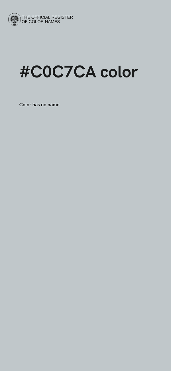 #C0C7CA color image