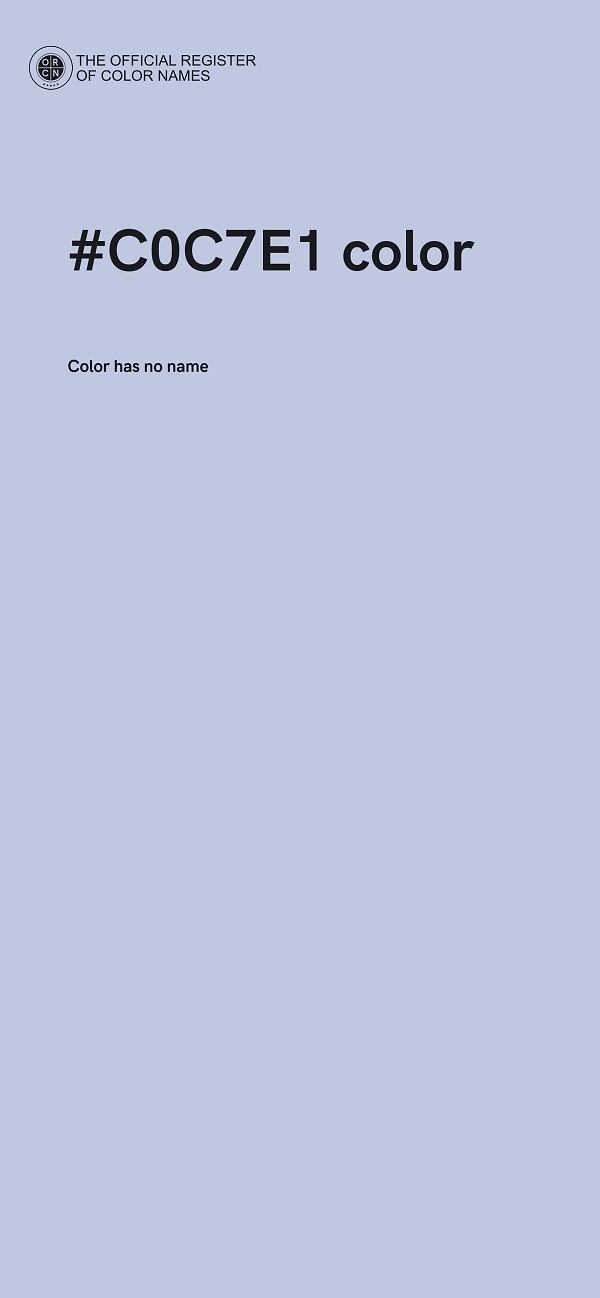 #C0C7E1 color image