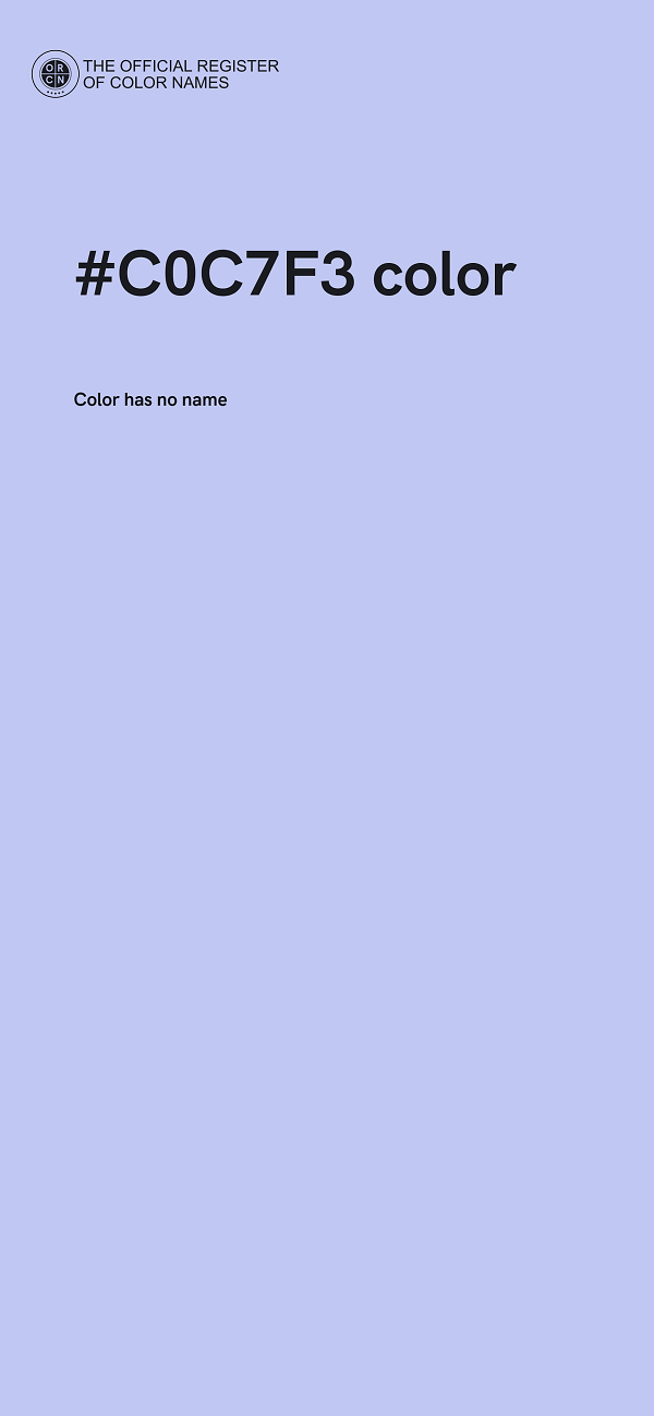 #C0C7F3 color image