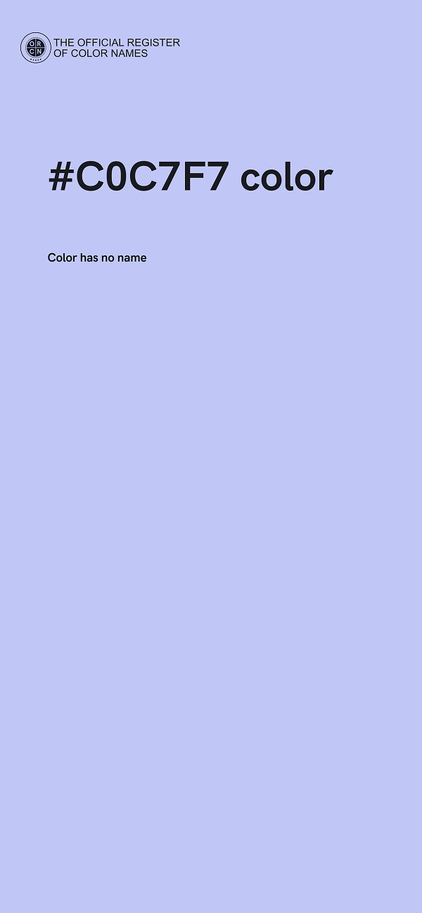 #C0C7F7 color image