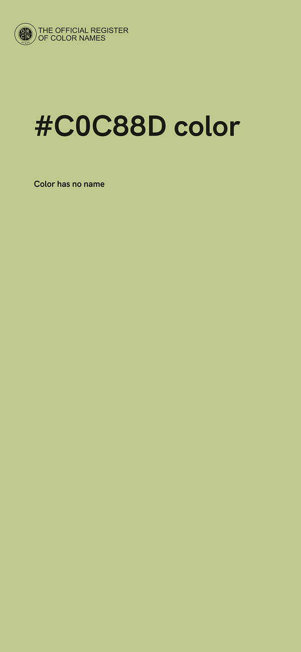 #C0C88D color image