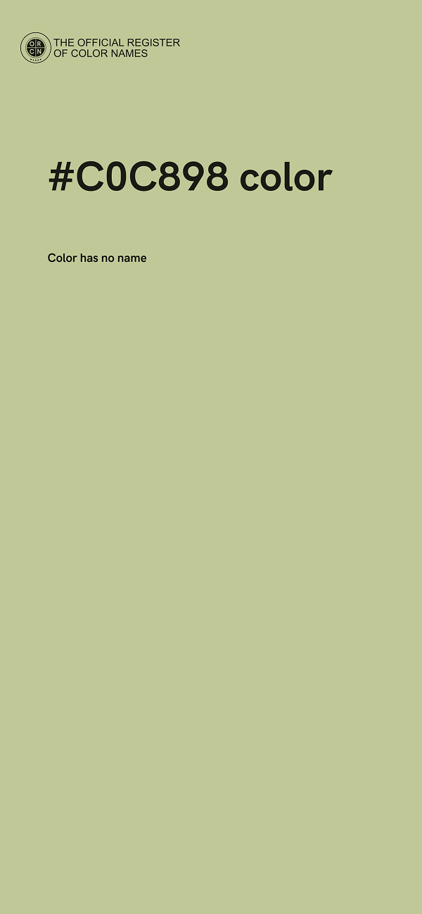 #C0C898 color image