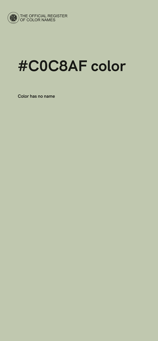 #C0C8AF color image