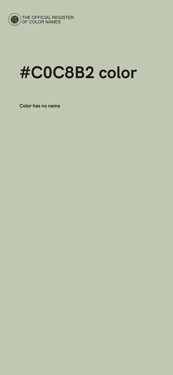 #C0C8B2 color image