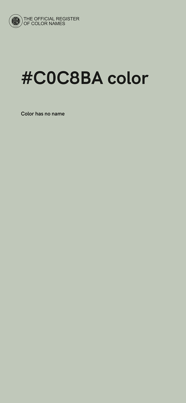 #C0C8BA color image