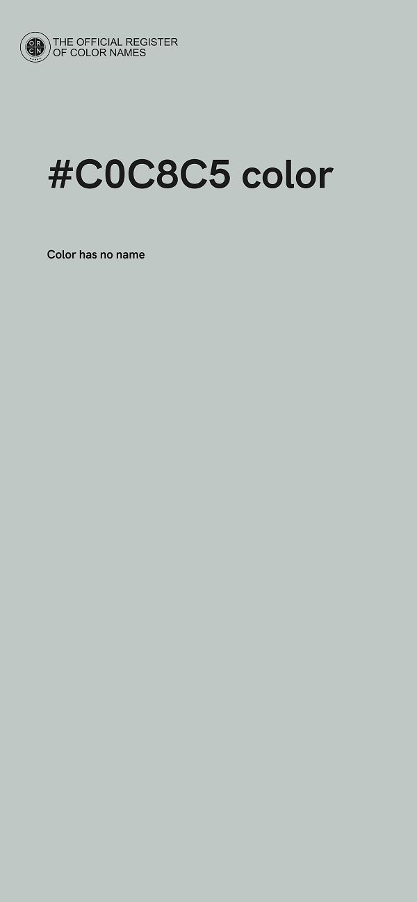 #C0C8C5 color image