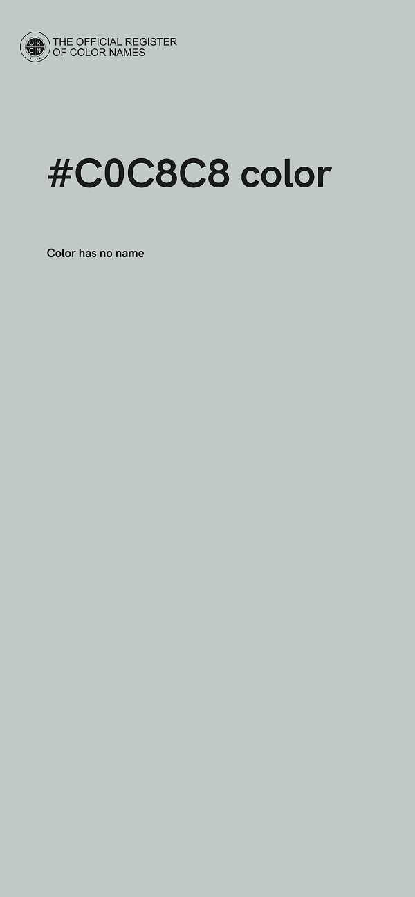 #C0C8C8 color image