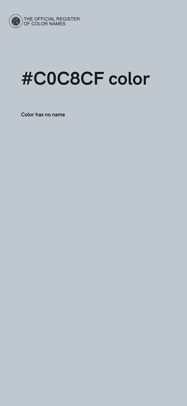 #C0C8CF color image