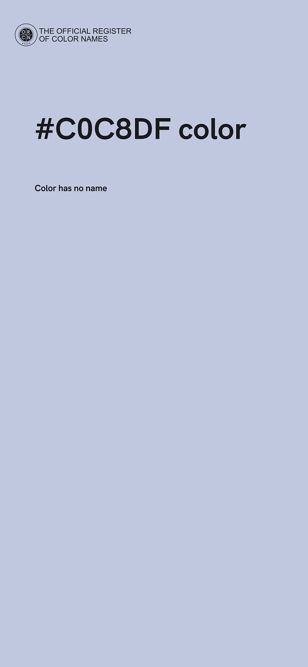 #C0C8DF color image