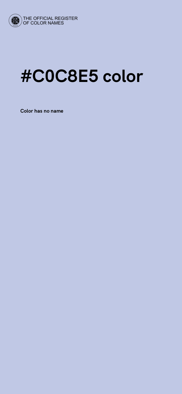 #C0C8E5 color image