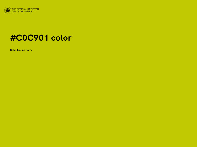 #C0C901 color image