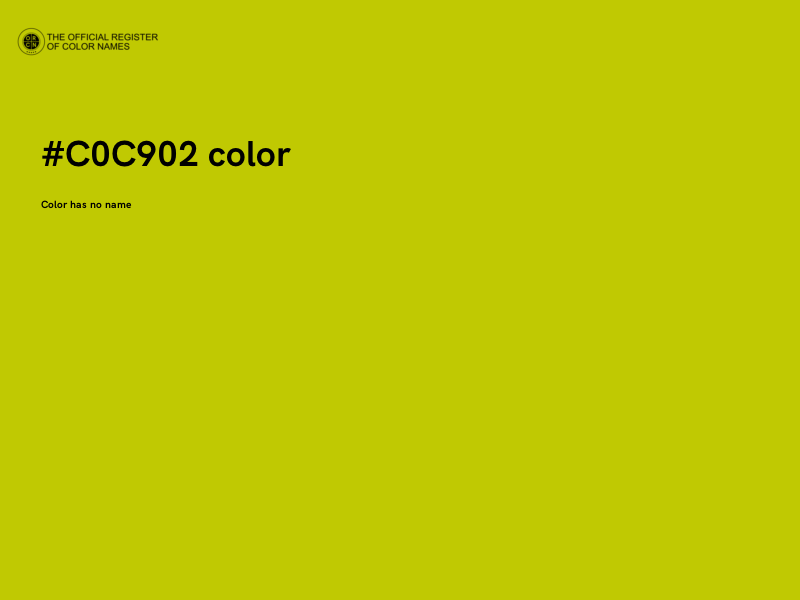 #C0C902 color image