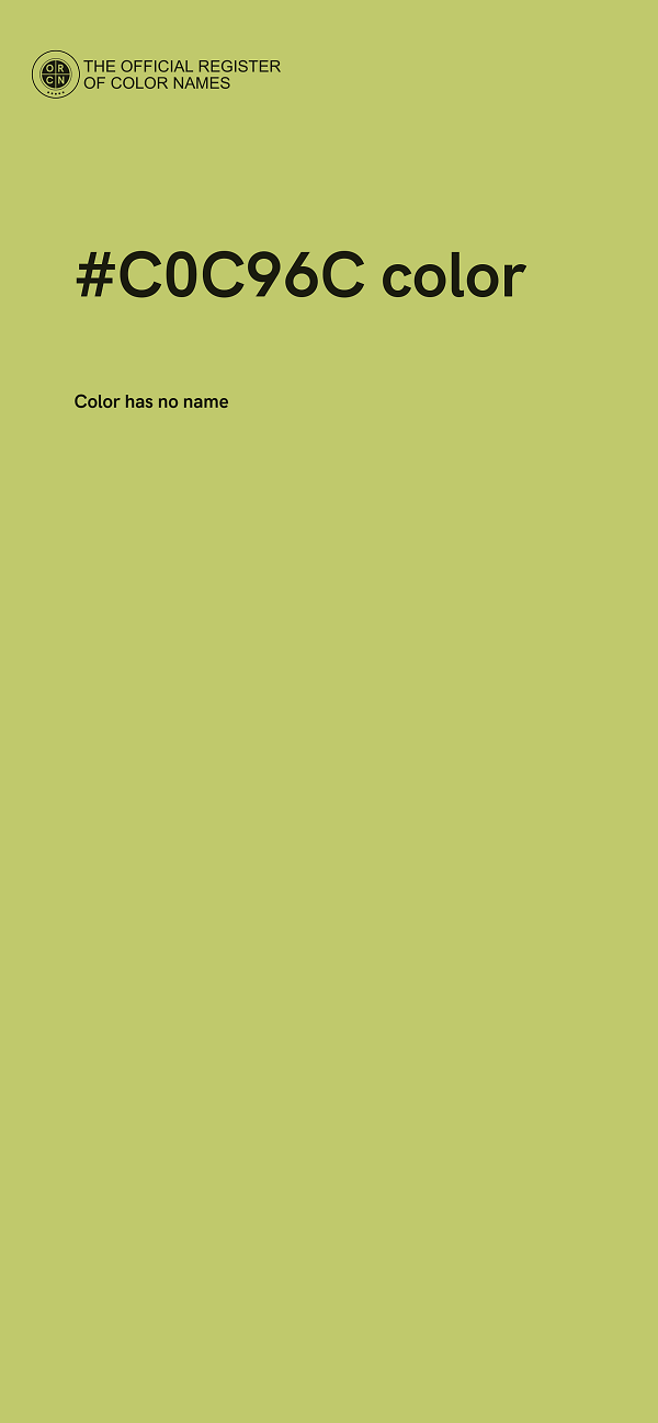 #C0C96C color image