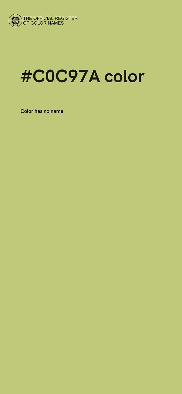 #C0C97A color image