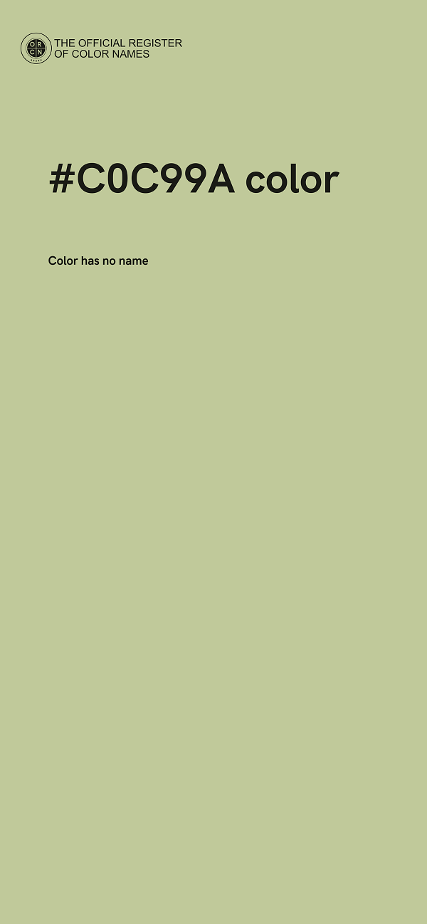 #C0C99A color image