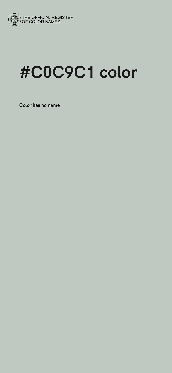 #C0C9C1 color image