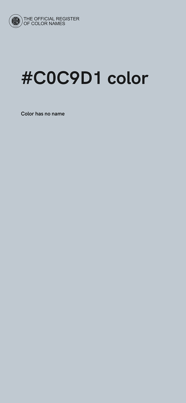 #C0C9D1 color image