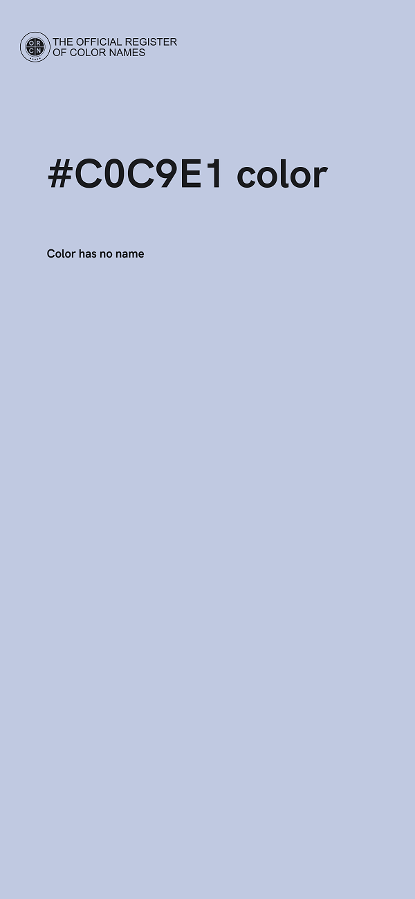 #C0C9E1 color image