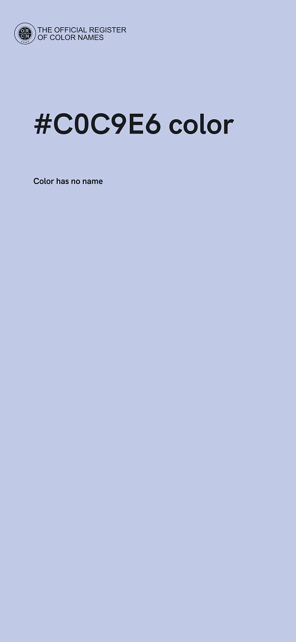 #C0C9E6 color image