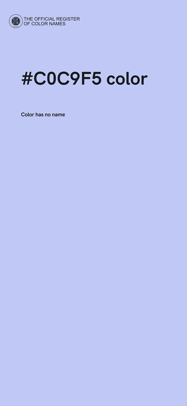 #C0C9F5 color image