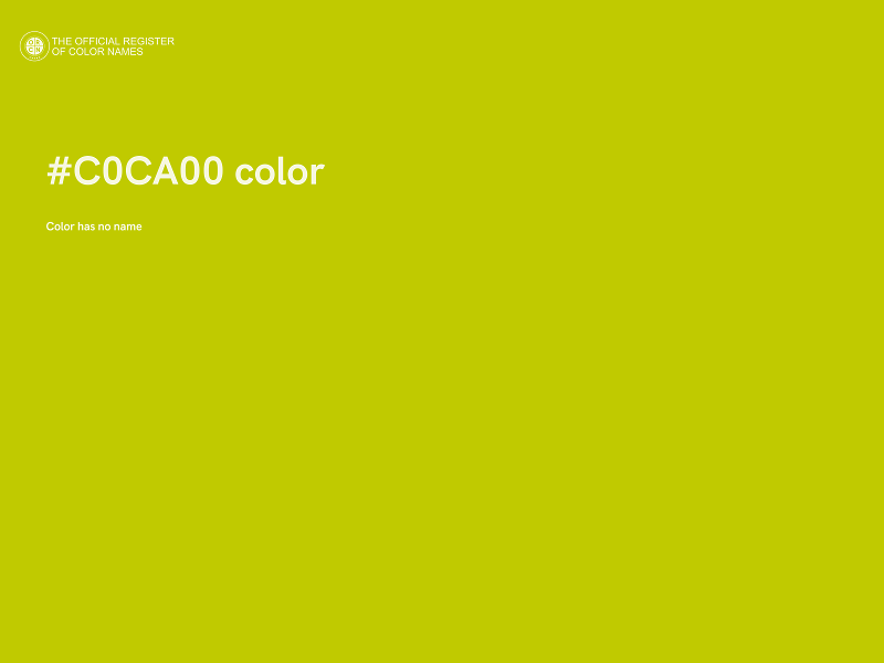 #C0CA00 color image