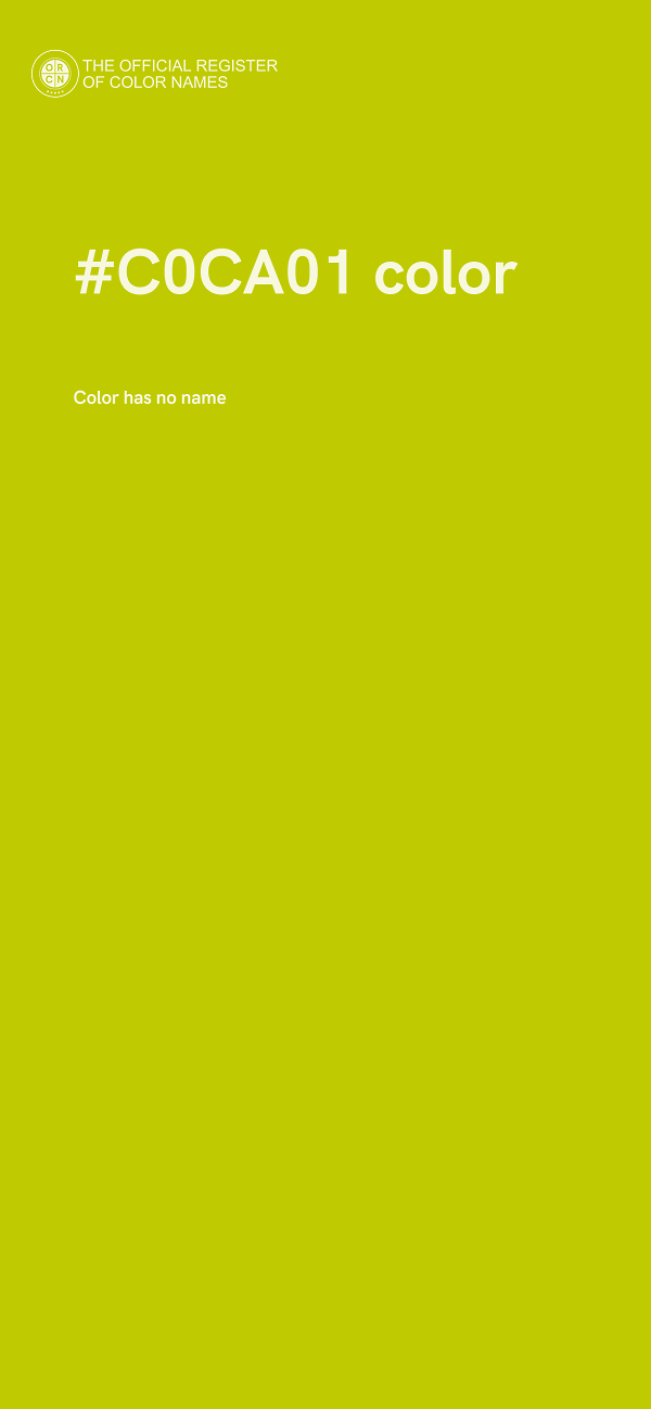 #C0CA01 color image