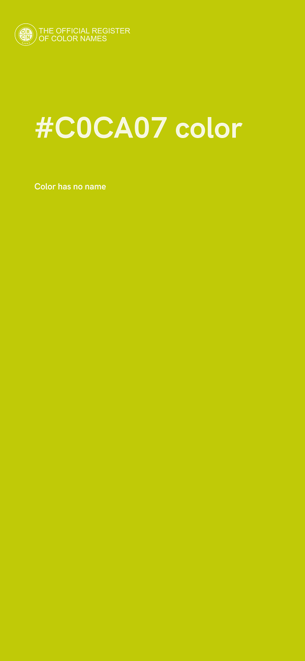 #C0CA07 color image