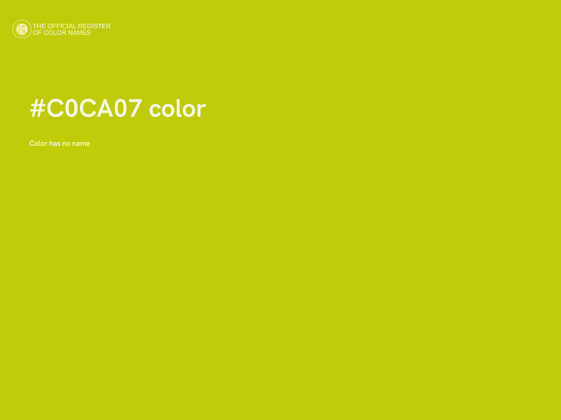 #C0CA07 color image
