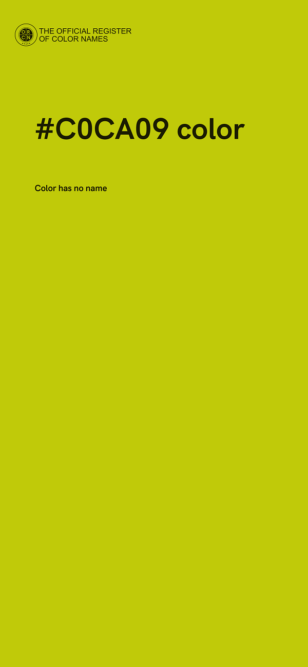 #C0CA09 color image