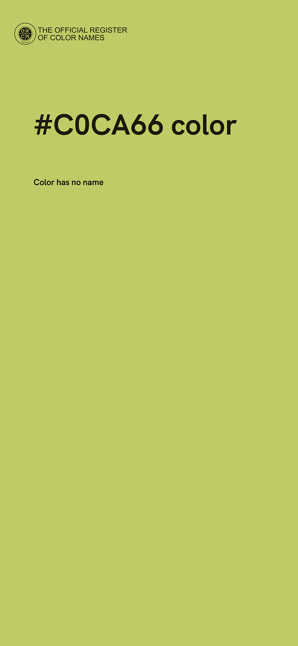 #C0CA66 color image