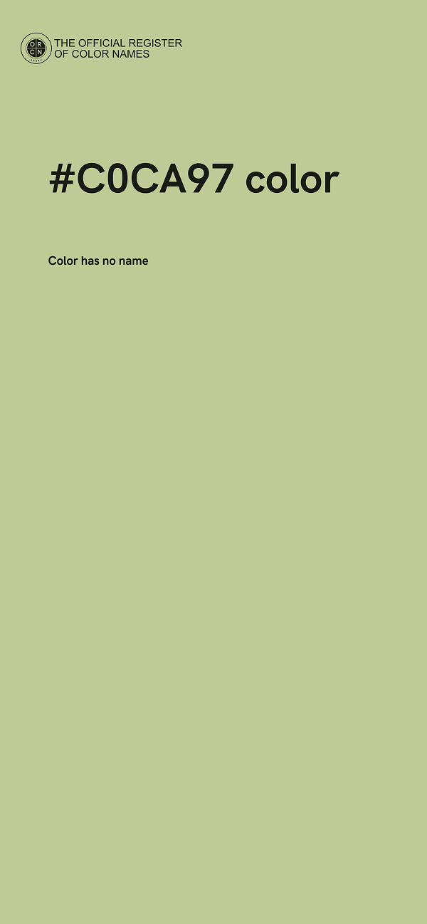 #C0CA97 color image