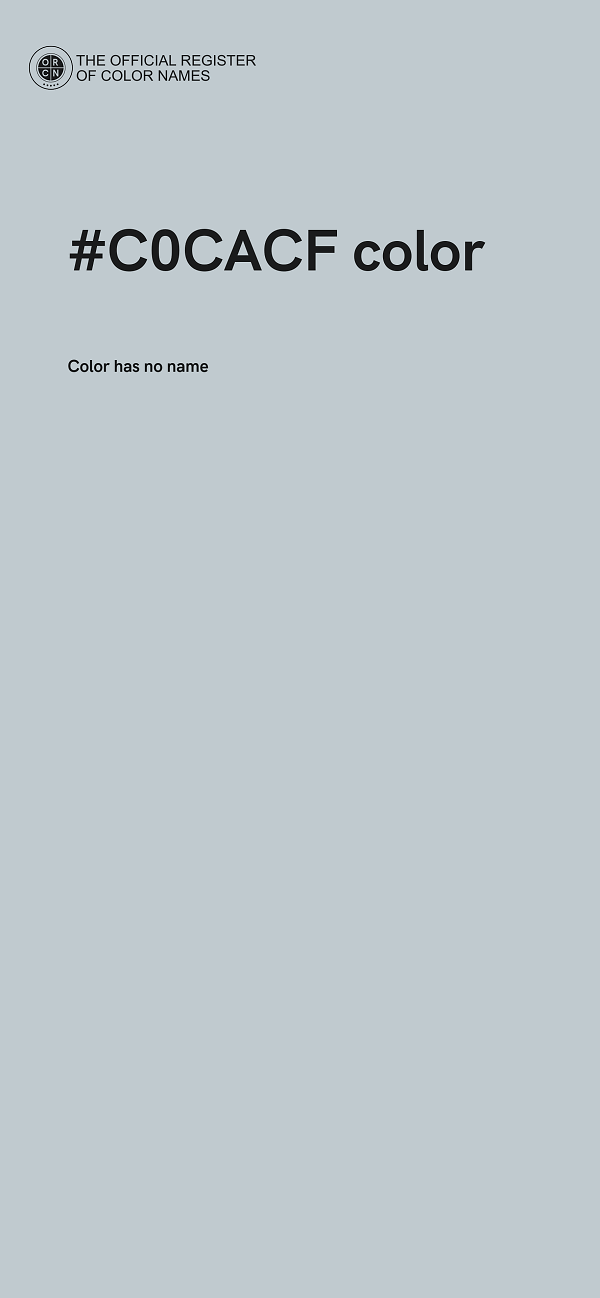 #C0CACF color image