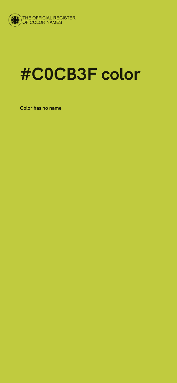 #C0CB3F color image
