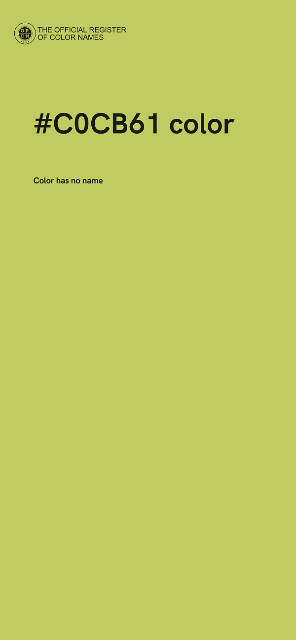 #C0CB61 color image