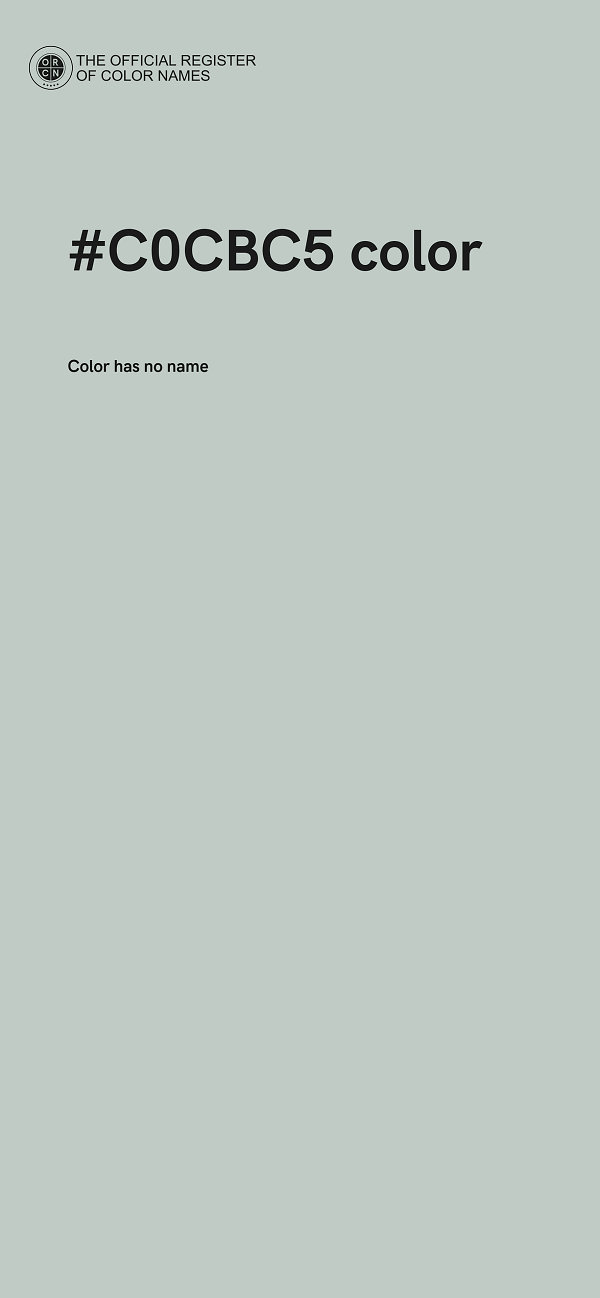 #C0CBC5 color image