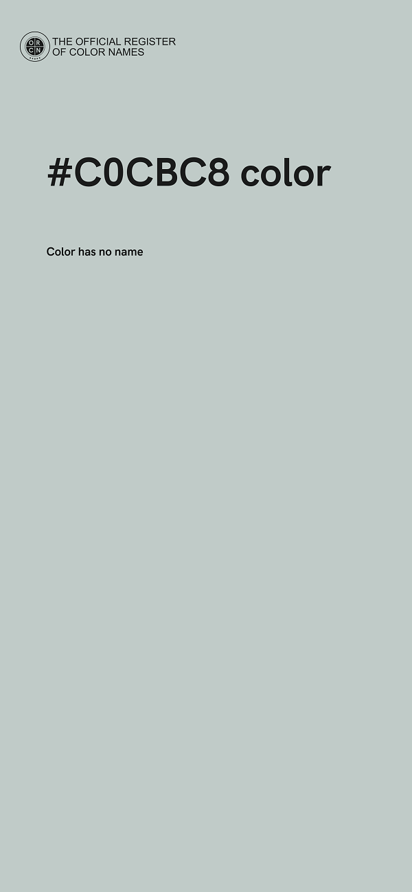#C0CBC8 color image