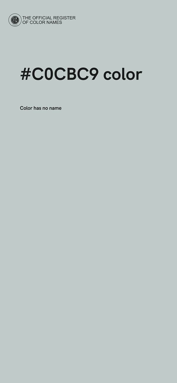 #C0CBC9 color image