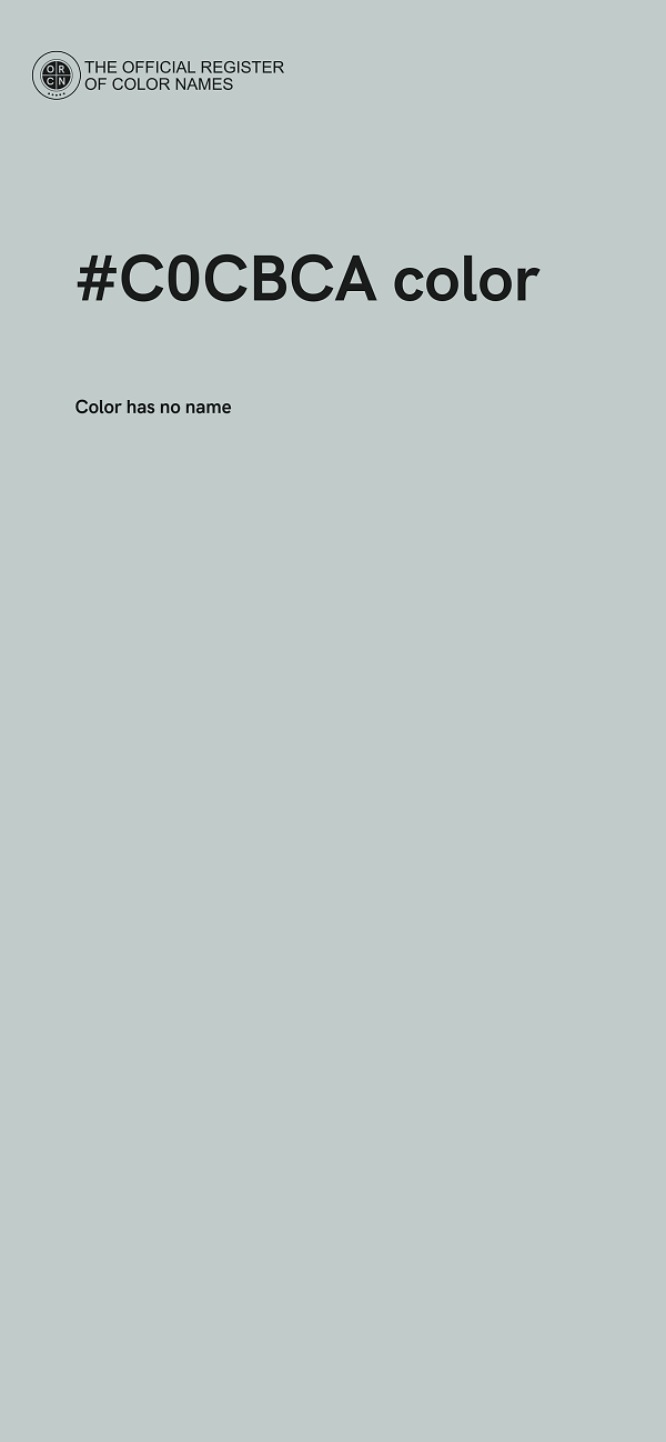 #C0CBCA color image