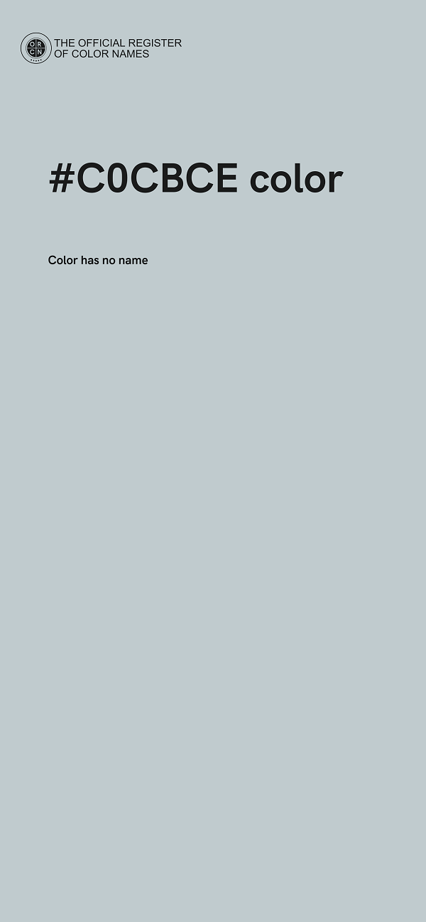 #C0CBCE color image